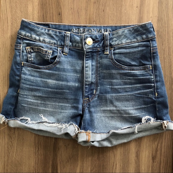 American Eagle Outfitters Pants - American Eagle Hi-Rose Shortie denim jean shorts